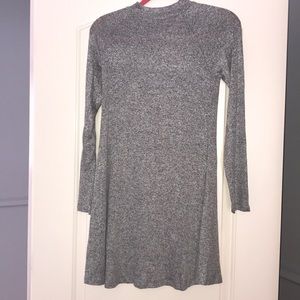A gray long sleeve dress